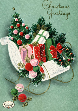 PDXC20404a -- Christmas Greetings Sleigh
