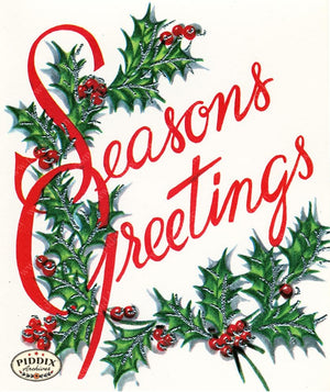 PDXC20428a -- Holly Seasons Greetings