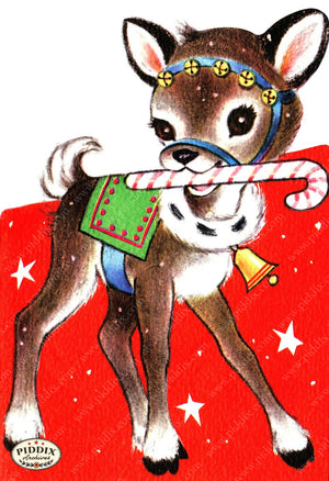 PDXC20518a -- Reindeer Candy Cane