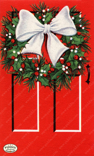 PDXC21608b -- Christmas Door Wreath