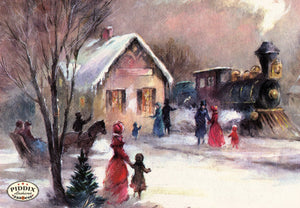 PDXC21613a -- Christmas Train Scene