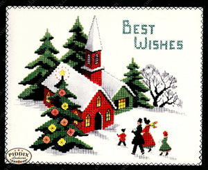 PDXC21619a -- Christmas Scene Cross Stitch