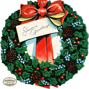 PDXC21620b -- Wreath Season's Greetings