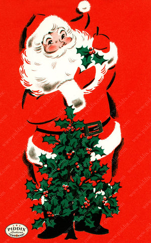 PDXC21660a -- Santa with Holly