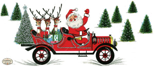 PDXC21668a -- Santa Reindeer Car