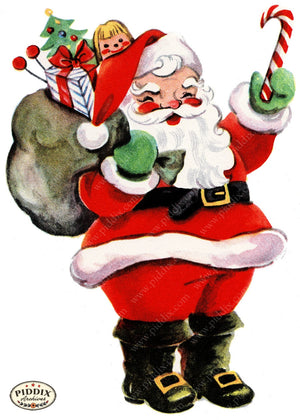 PDXC21671a -- Santa Candy Cane
