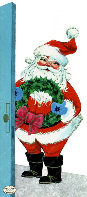 PDXC21674a -- Santa with Wreath