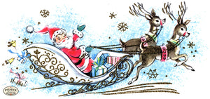 PDXC23473a -- Santa Sleigh Reindeer