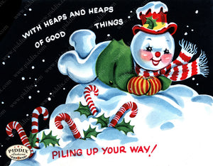 PDXC23477b -- Snowman Lying Down