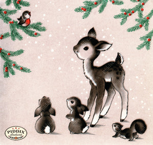 PDXC23486a -- Christmas Forest Animals