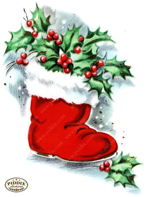 PDXC23499b -- Christmas Stocking Holly