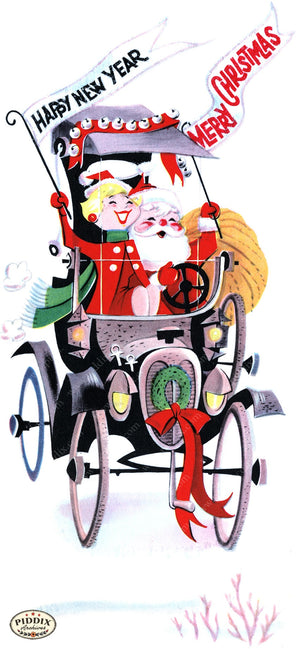PDXC23502a -- Santa and Woman in Car