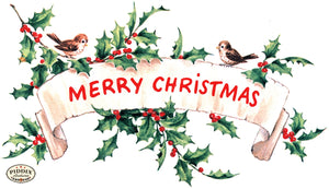 PDXC23506a_1 -- Merry Christmas Banner Birds