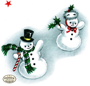 PDXC23542b -- Snowman Couple