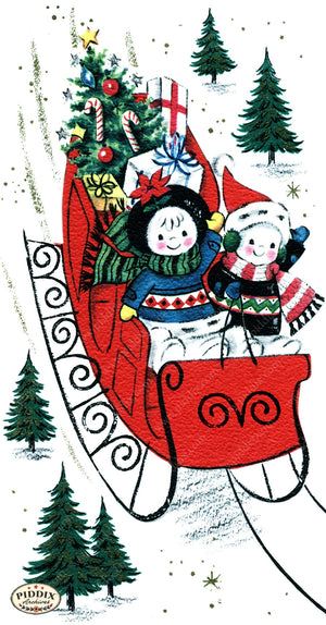 PDXC23545a -- Snowman Sleigh