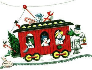 PDXC23546a -- Snowman Family Trolly