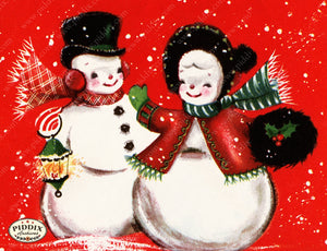 PDXC23548a -- Snowman Couple