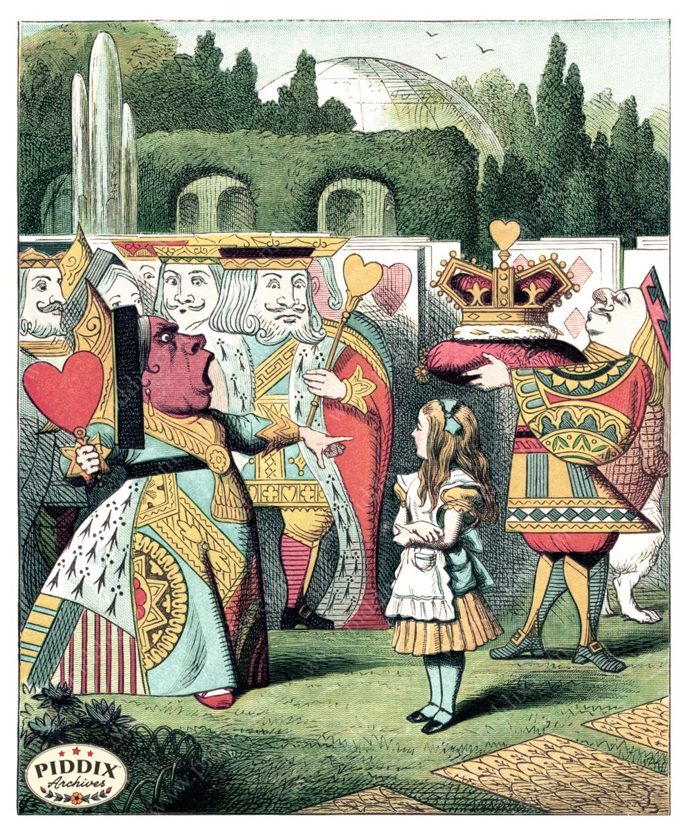 Alice In Wonderland Pdxc1193 Color Illustration