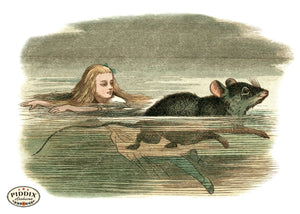 Alice In Wonderland Pdxc1196 Color Illustration