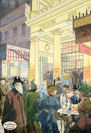 French Scenes Pdxc2108 Color Illustration