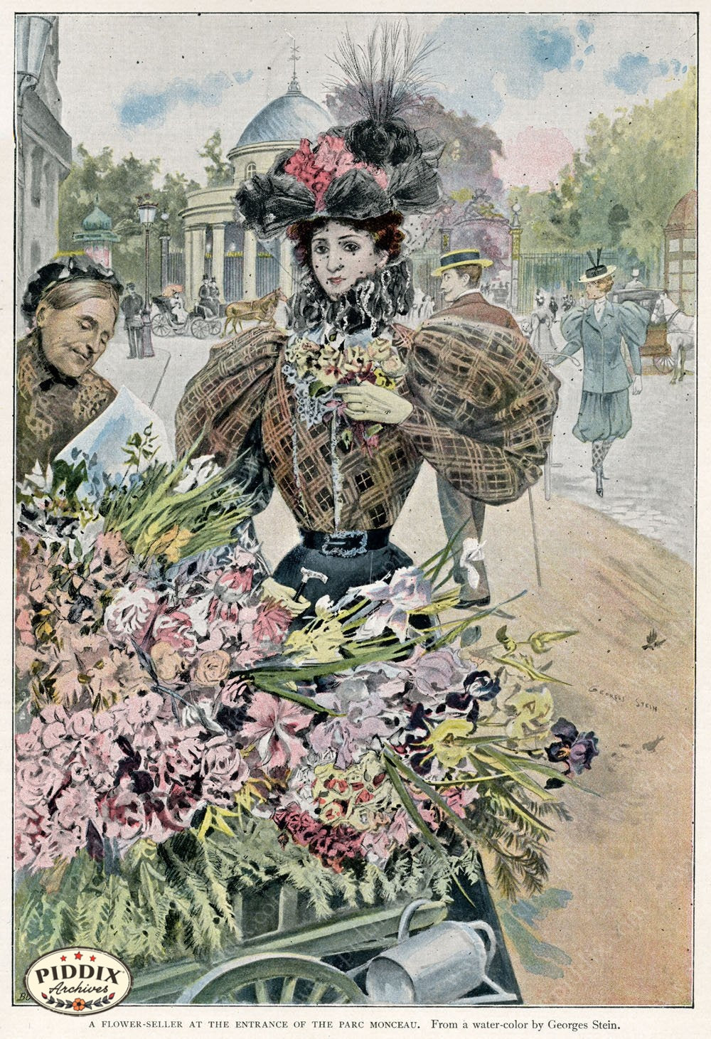 French Scenes Pdxc2110 Color Illustration