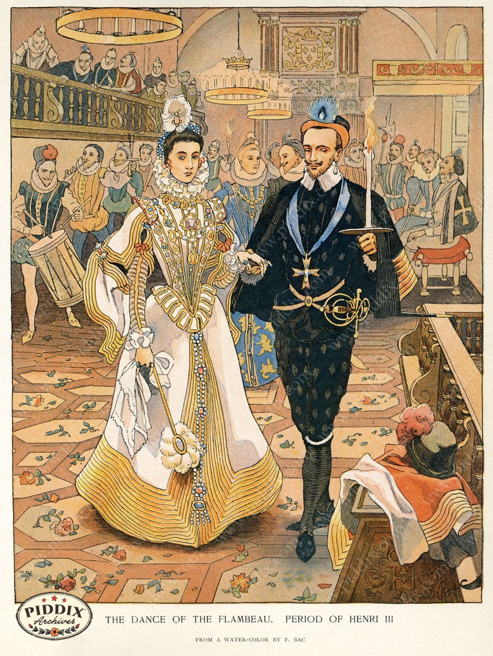 French Scenes Pdxc2113 Color Illustration