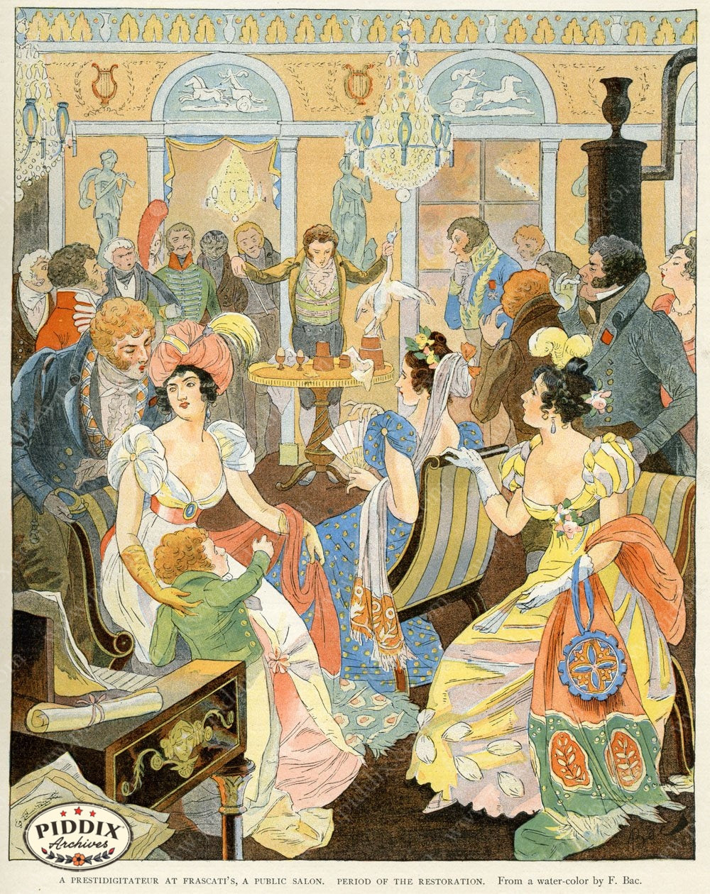 French Scenes Pdxc2115 Color Illustration