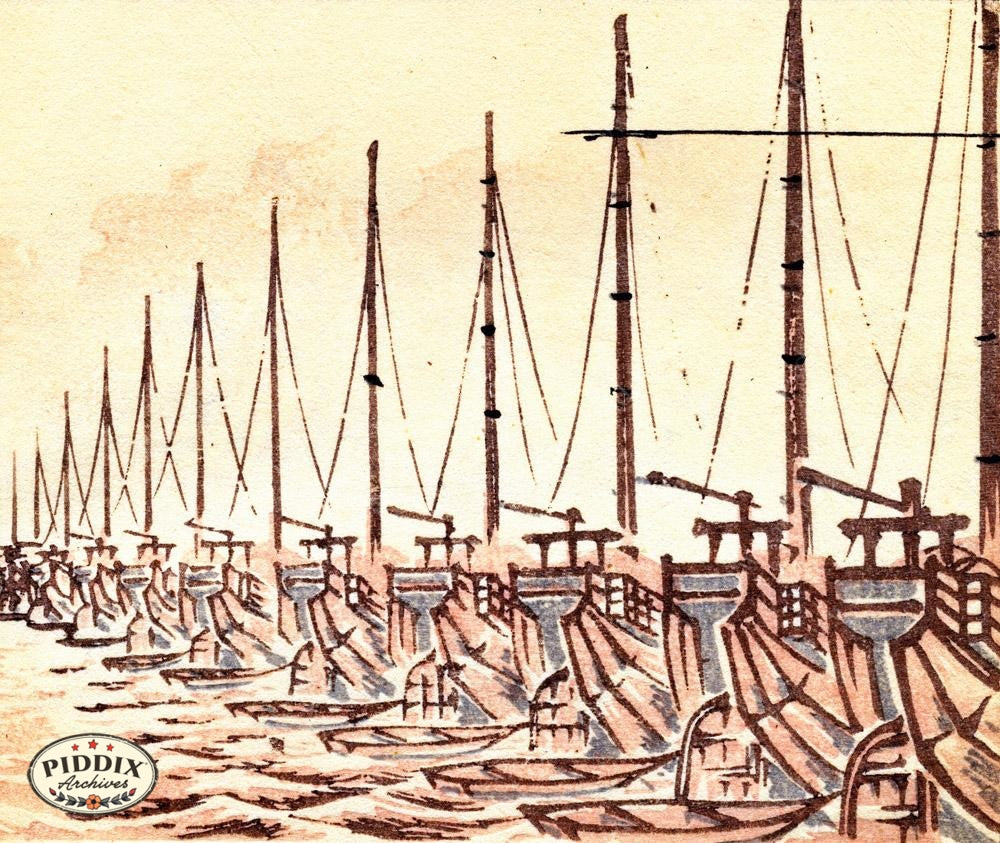 Japanese Woodblock Patterns Pdxc6402A Color Illustration