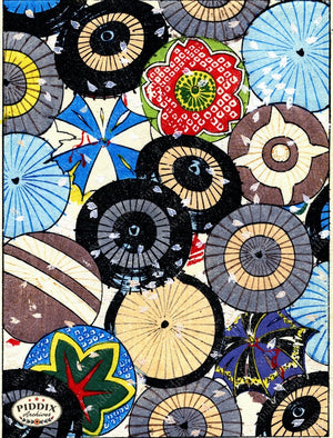 Japanese Woodblock Patterns Pdxc6412 Color Illustration