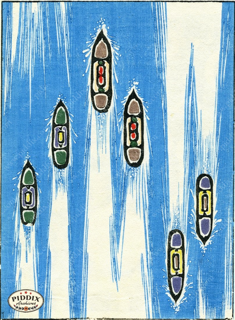 Japanese Woodblock Patterns Pdxc6413 Color Illustration