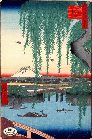 Japanese Woodblocks 1850S Pdxc1068 Color Illustration