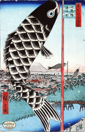 Japanese Woodblocks 1850S Pdxc3111B Color Illustration