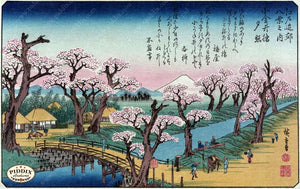 Japanese Woodblocks 1850S Pdxc5679 Color Illustration