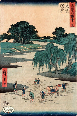 Japanese Woodblocks 1850S Pdxc5805 Color Illustration