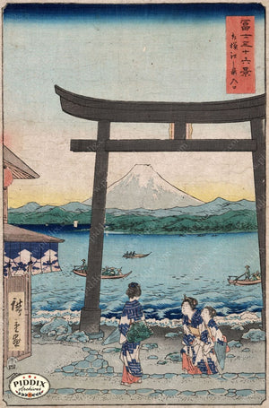 Japanese Woodblocks 1850S Pdxc5807 Color Illustration