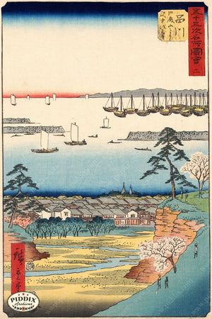 Japanese Woodblocks 1850S Pdxc5831 Color Illustration