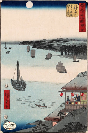 Japanese Woodblocks 1850S Pdxc5833 Color Illustration