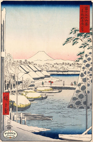Japanese Woodblocks 1850S Pdxc5837 Color Illustration