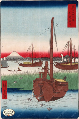 Japanese Woodblocks 1850S Pdxc5838 Color Illustration