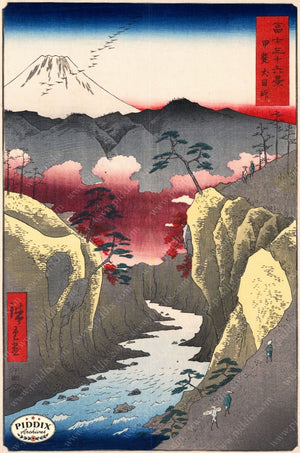 Japanese Woodblocks 1850S Pdxc5845 Color Illustration
