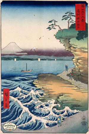 Japanese Woodblocks 1850S Pdxc5847 Color Illustration