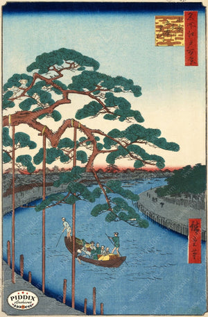 Japanese Woodblocks 1850S Pdxc5856 Color Illustration