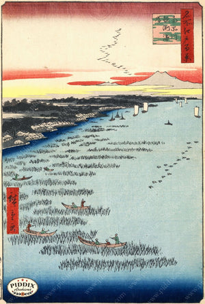 Japanese Woodblocks 1850S Pdxc5868 Color Illustration