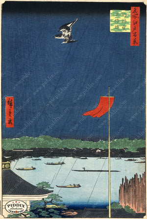 Japanese Woodblocks 1850S Pdxc5871 Color Illustration