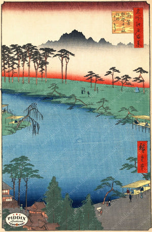 Japanese Woodblocks 1850S Pdxc5872 Color Illustration