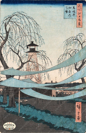Japanese Woodblocks 1850S Pdxc5878 Color Illustration