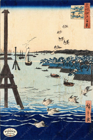 Japanese Woodblocks 1850S Pdxc5879 Color Illustration