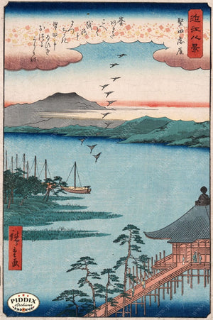 Japanese Woodblocks 1850S Pdxc5884 Color Illustration