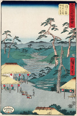 Japanese Woodblocks 1850S Pdxc5886 Color Illustration