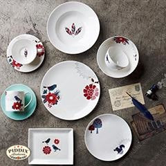 Modern Birds Flowers and Woodland Dish Set -- Piddix Licensed Products Licensed Piddix Product